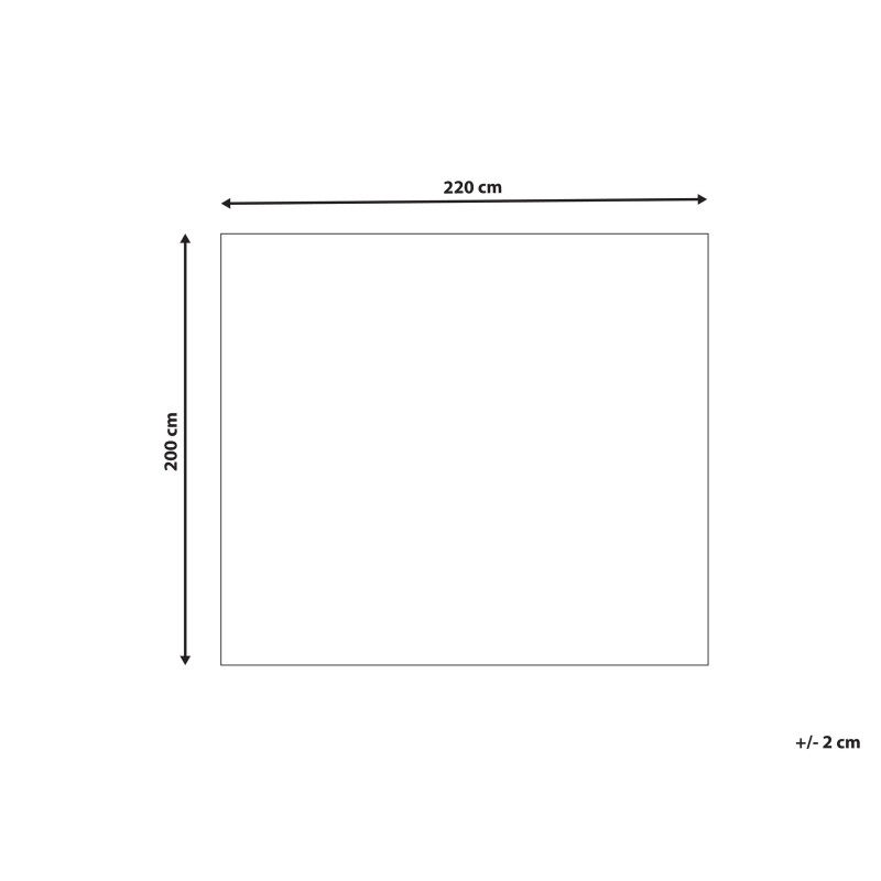 Narzuta na łóżko RAKYA Sztuczne futro 200 x 220 cm Zielony