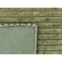 Narzuta na łóżko RAKYA Sztuczne futro 200 x 220 cm Zielony