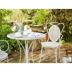 Stolik bistro CILENTO 71 cm 71 cm Metal Szary