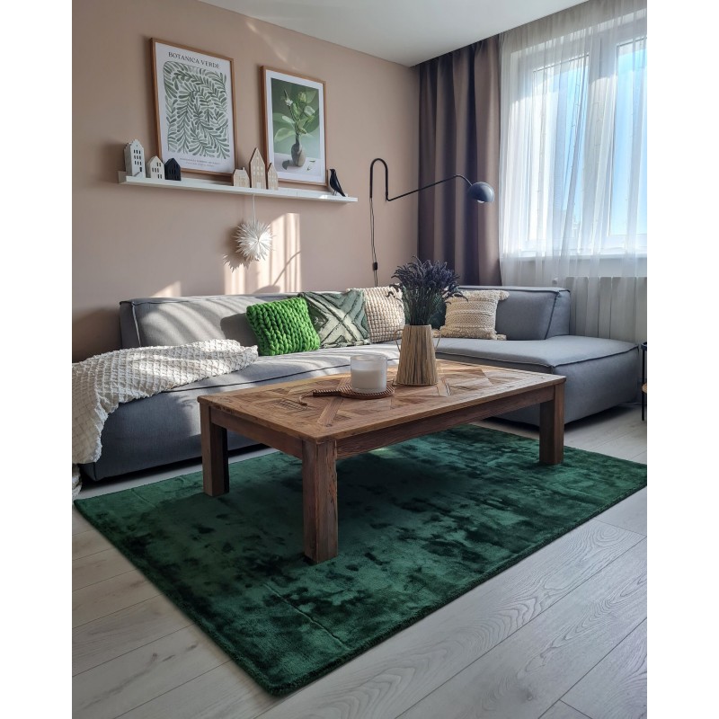 Dywan z wiskozy 160 x 230 cm zielony GESI II