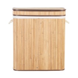 Kosz bambusowy z pokrywką jasne drewno KALTHOTA