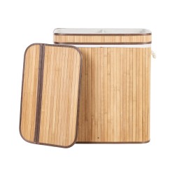 Kosz bambusowy z pokrywką jasne drewno KALTHOTA