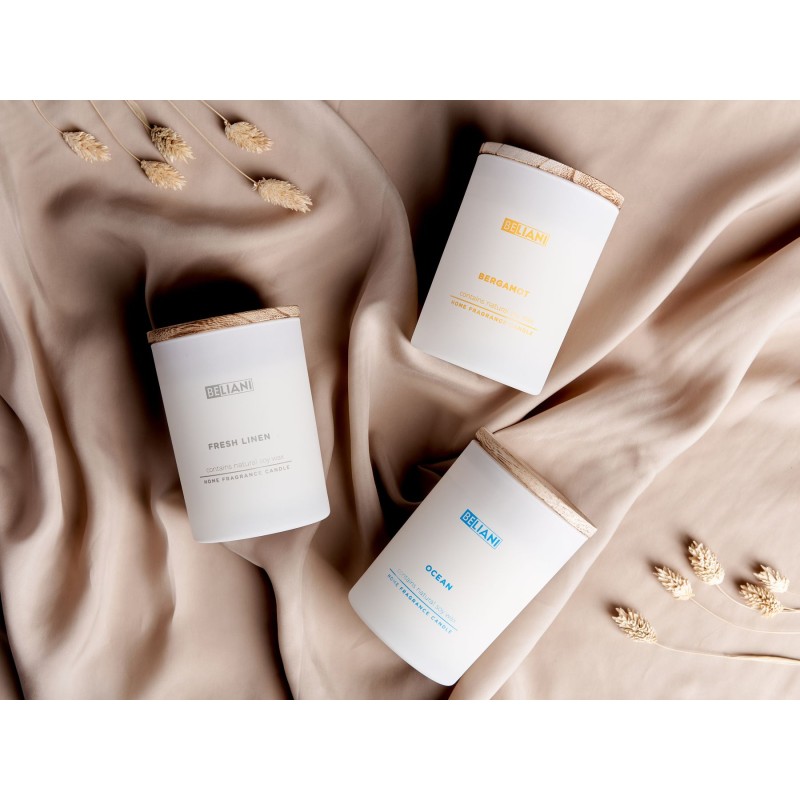 Zestaw 3 świeczek zapachowych SIMPLICITY Wosk sojowy Nuty owocowe Świeże nuty