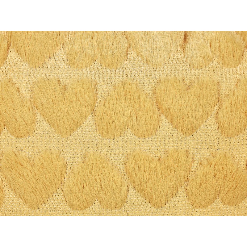 2 poduszki dekoracyjne tuftowane w serca 45 x 45 cm żółte ASTRANTIA