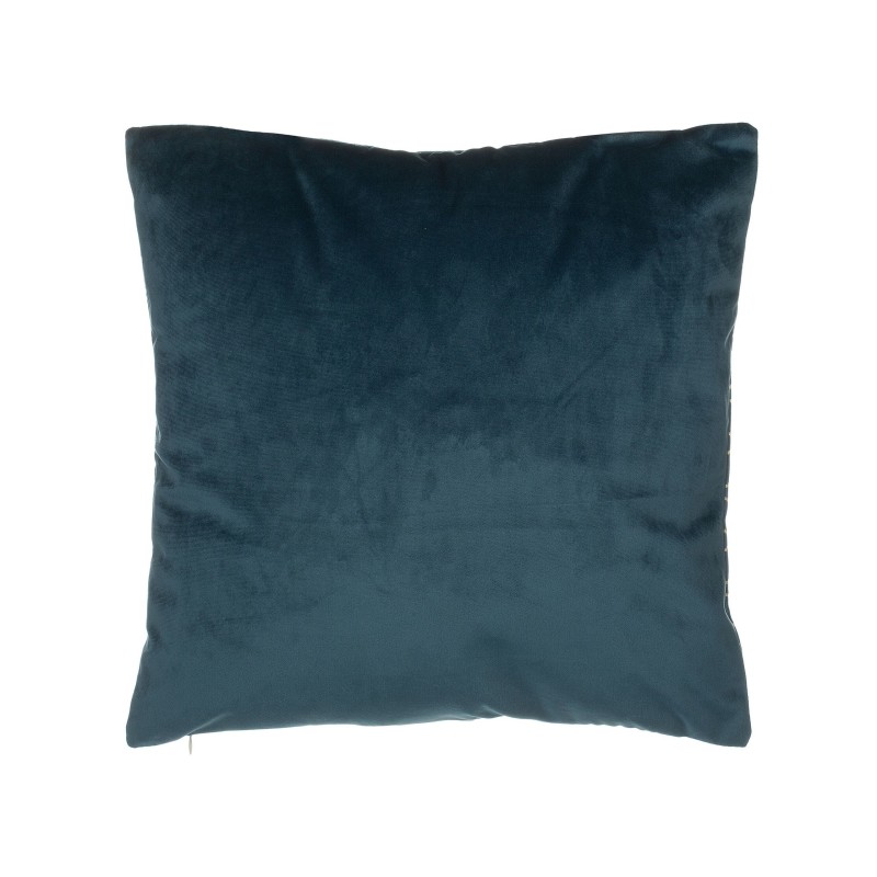 Zestaw 2 poduszek dekoracyjnych FREESIA Welur 45 x 45 cm Lazurowy Wzór roślinny