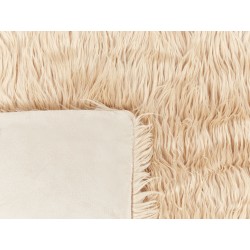 Narzuta na łóżko DELICE 200 x 220 cm Jasnobrązowy