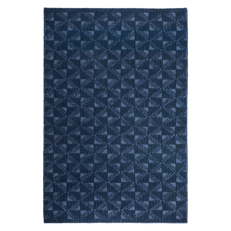 Dywan wełniany 140 x 200 cm niebieski SAVRAN