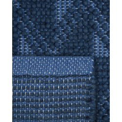 Dywan wełniany 140 x 200 cm niebieski SAVRAN