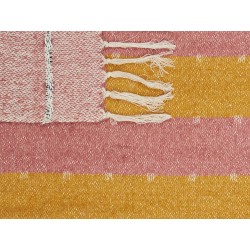 Koc NAIKHU Bawełna 130 x 170 cm Jasnoczerwony