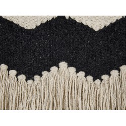 Zestaw 2 poduszek dekoracyjnych HYDRANGEA Bawełna 45 x 45 cm Jasnobeżowy Wzór geometryczny