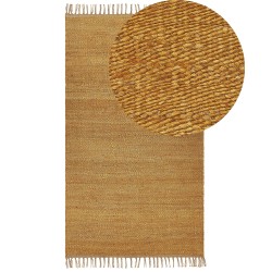 Dywan z juty 80 x 150 cm musztardowy LUNIA