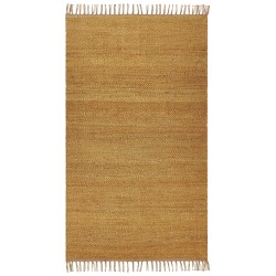 Dywan z juty 80 x 150 cm musztardowy LUNIA