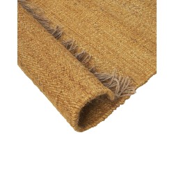 Dywan z juty 80 x 150 cm musztardowy LUNIA