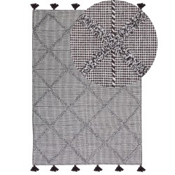 Dywan bawełniany 140 x 200 cm brązowy TUZLA