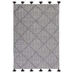 Dywan bawełniany 140 x 200 cm brązowy TUZLA