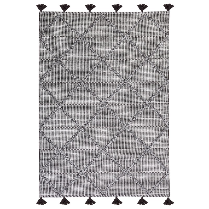 Dywan bawełniany 140 x 200 cm brązowy TUZLA