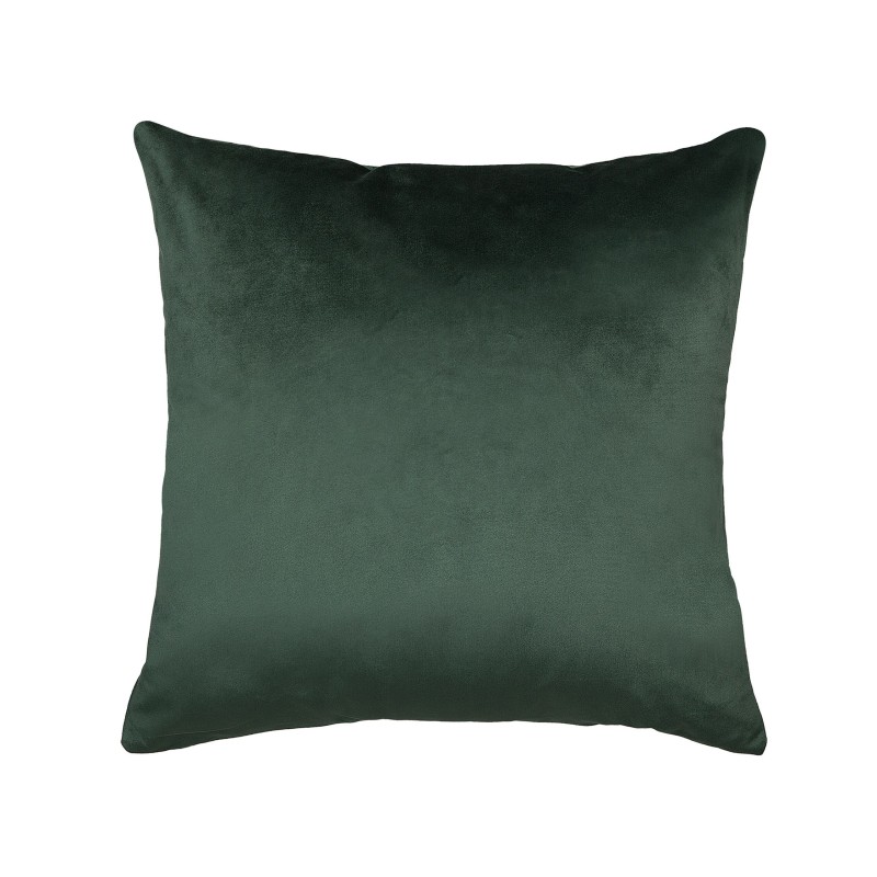 Zestaw 2 poduszek dekoracyjnych BELLEROSE Welur 45 x 45 cm Ciemnozielony Wzór roślinny