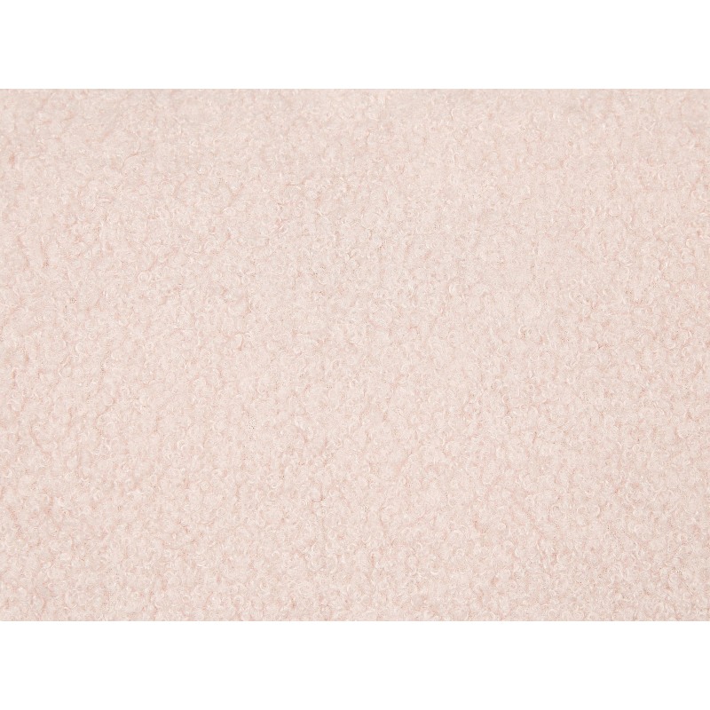 Zestaw 2 poduszek dekoracyjnych LEUZEA Boucle 60 x 60 cm Pastelowy róż Jednolity