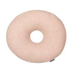 Zestaw 2 poduszek dekoracyjnych HESPERIS Boucle Pastelowy róż Jednolity