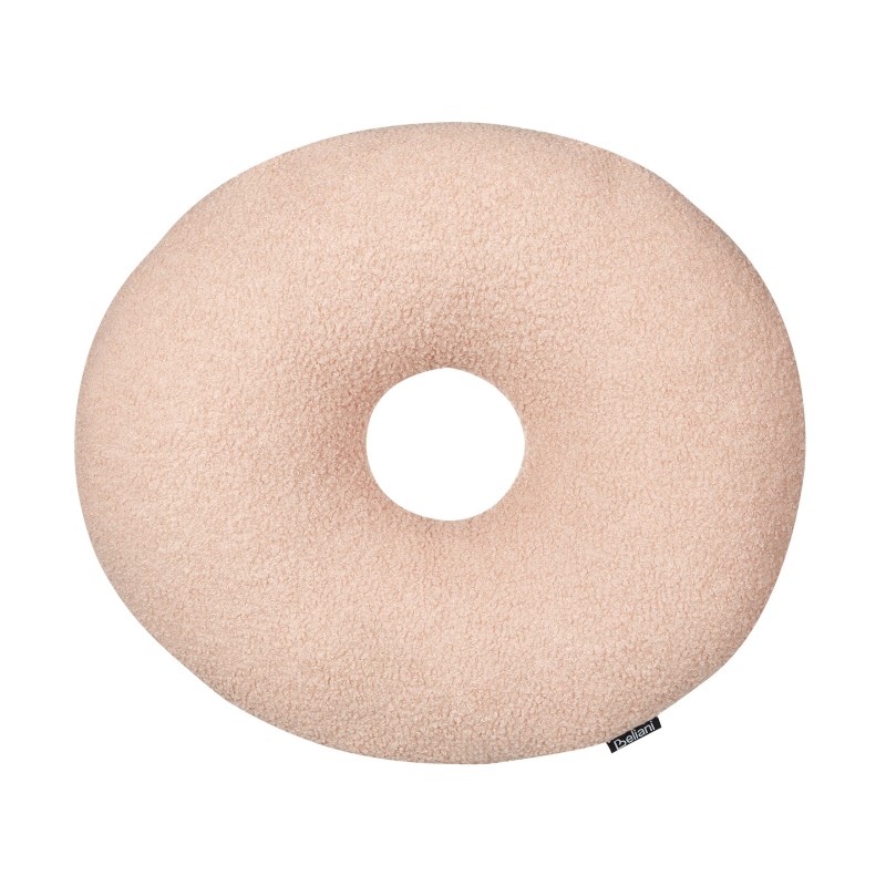 Zestaw 2 poduszek dekoracyjnych HESPERIS Boucle Pastelowy róż Jednolity