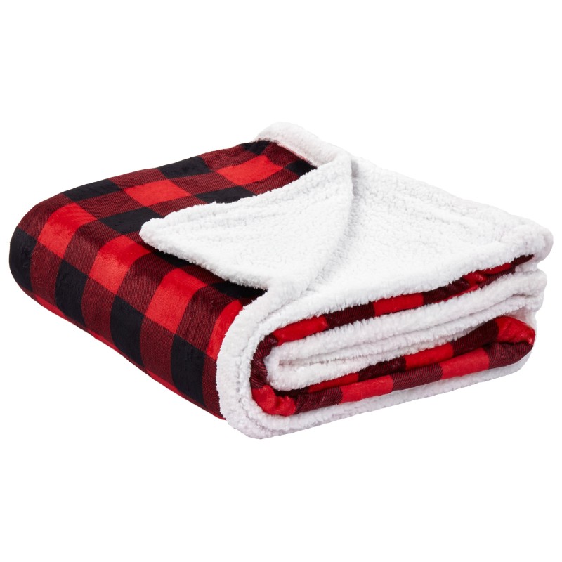 Koc LIQUORICE 150 x 200 cm Czerwony