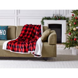 Koc LIQUORICE 150 x 200 cm Czerwony