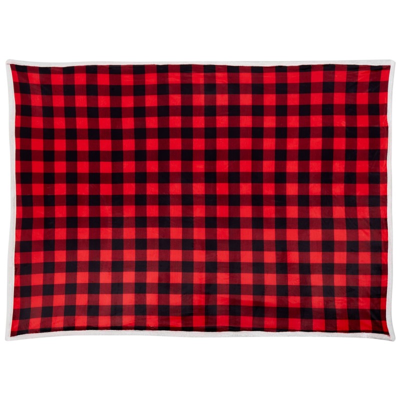 Koc LIQUORICE 150 x 200 cm Czerwony