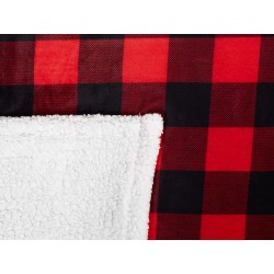 Koc LIQUORICE 150 x 200 cm Czerwony