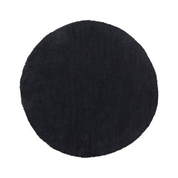 Dywan shaggy okrągły ⌀ 140 cm czarny DEMRE