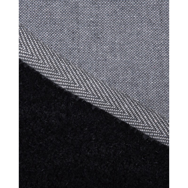 Dywan shaggy okrągły ⌀ 140 cm czarny DEMRE