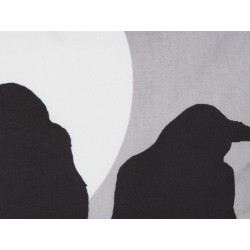 Zestaw 2 poduszek dekoracyjnych ORADEA Welur 45 x 45 cm Szary Wzór zwierzęcy