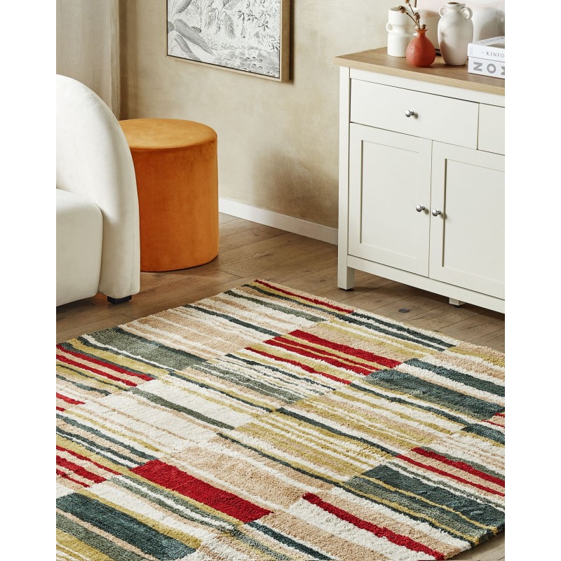Dywan 140 x 200 cm wielokolorowy FATSA