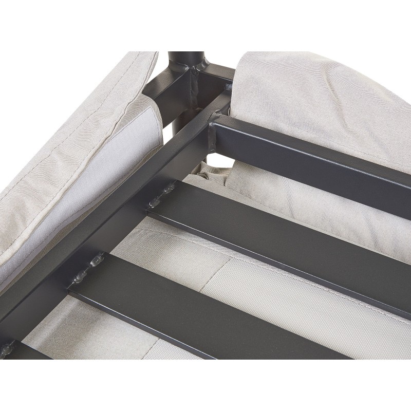 Zestaw ogrodowy dla 5 osób ESPERIA Metal Szary