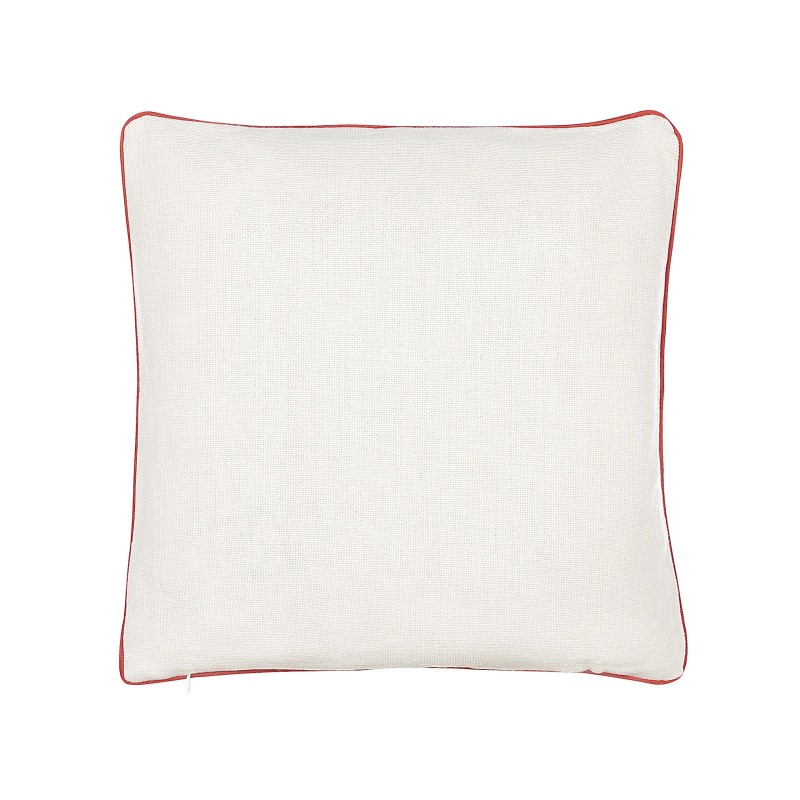 Zestaw 2 poduszek dekoracyjnych SVEN 45 x 45 cm Czerwony Wzór świąteczny