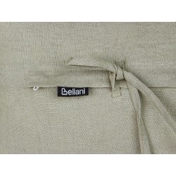 Zestaw 2 poduszek dekoracyjnych SASSAFRAS Len 30 x 45 cm Jasnoszary Jednolity