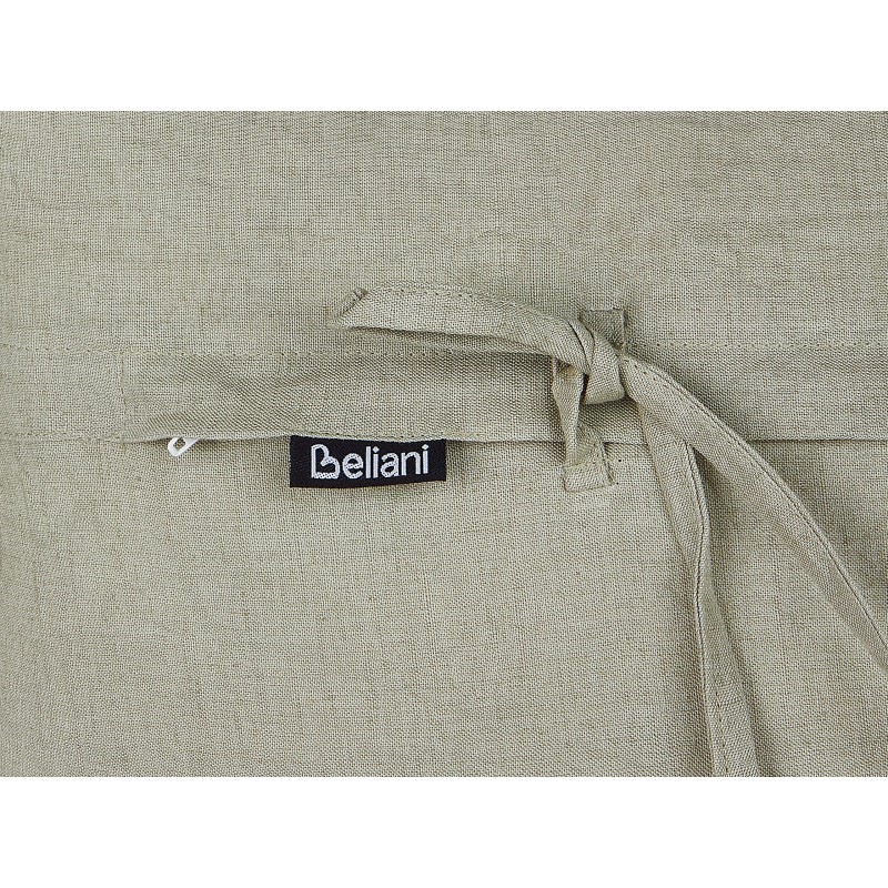 Zestaw 2 poduszek dekoracyjnych SASSAFRAS Len 30 x 45 cm Jasnoszary Jednolity