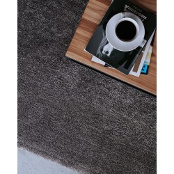 Dywan shaggy 80 x 150 cm ciemnoszary DEMRE
