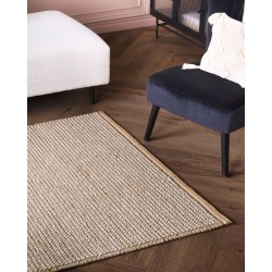 Dywan wełniany 140 x 200 cm beżowy BANOO