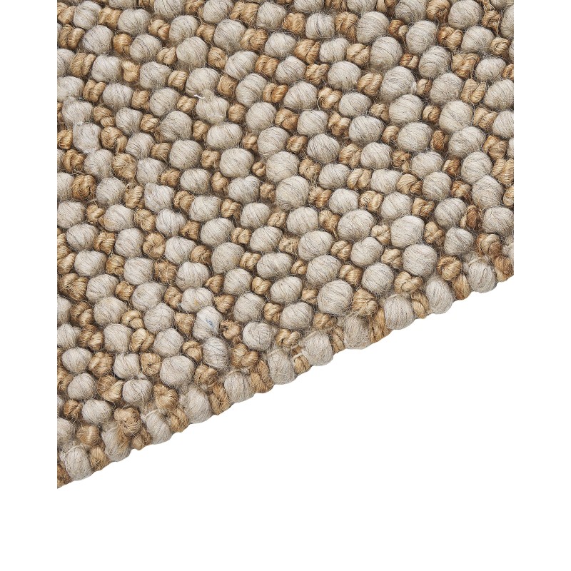 Dywan wełniany 140 x 200 cm beżowy BANOO