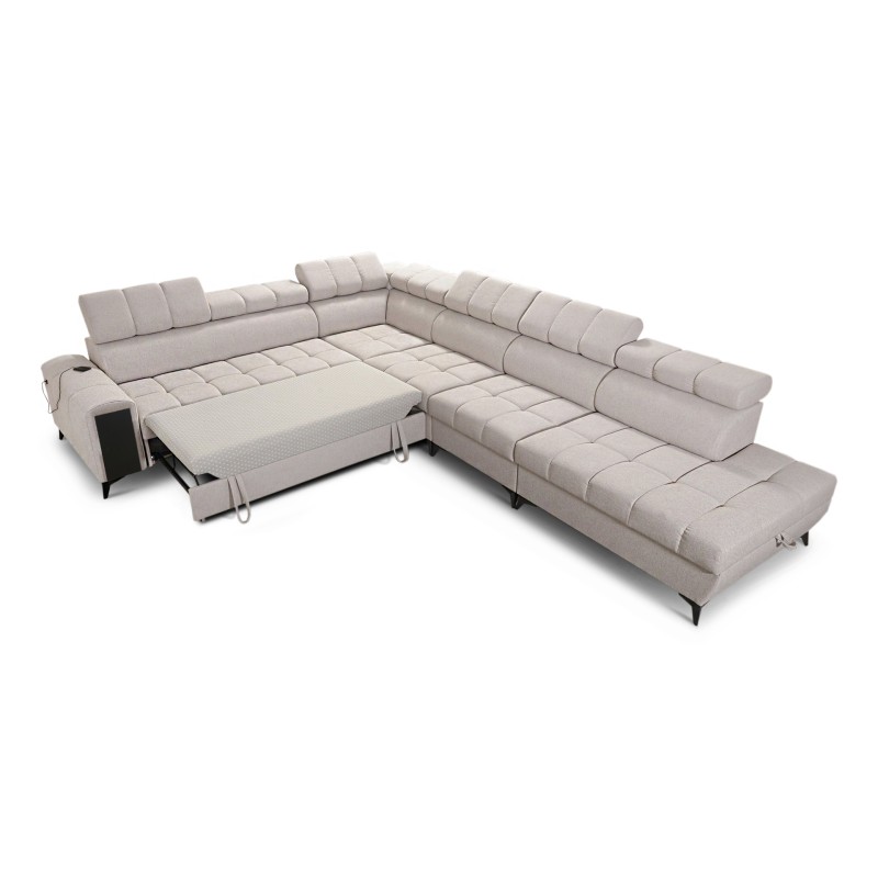 Ecksofa Venna XII mit Schlaffunktion und USB-Anschluss - Eleganz und Funktionalität in einem!