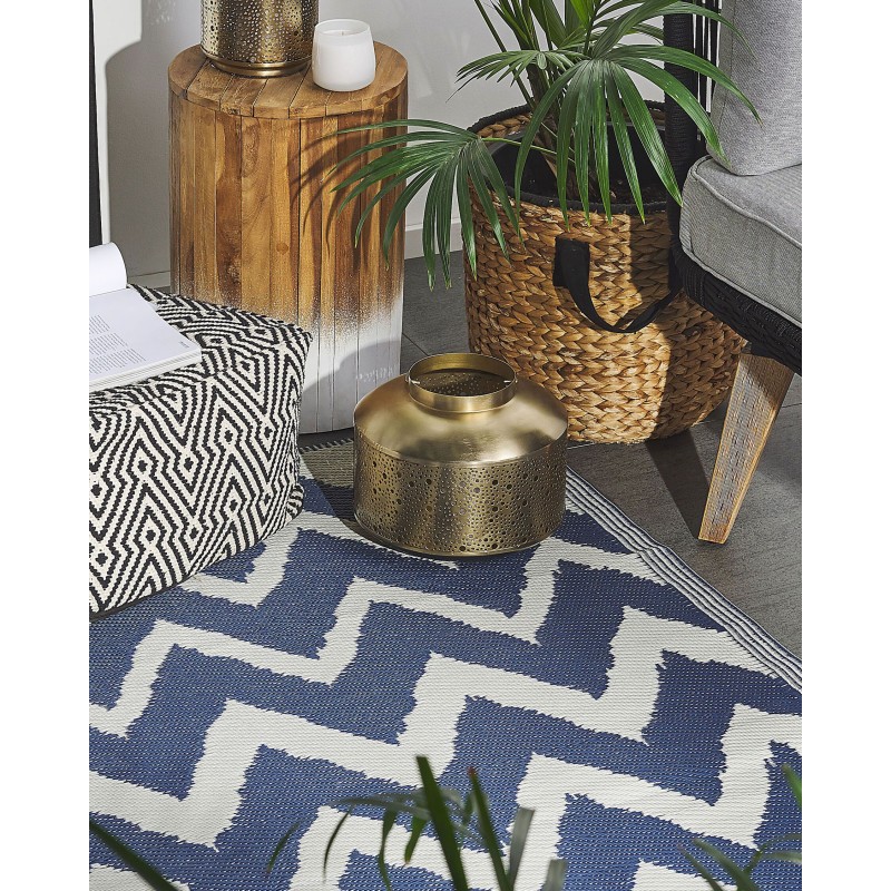 Dywan zewnętrzny 120 x 180 cm granatowy SIRSA