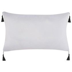 Zestaw 2 poduszek dekoracyjnych LIRIOPE 30 x 50 cm Czarny/ biały Wzór geometryczny