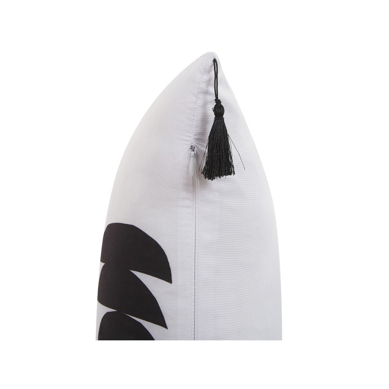 Zestaw 2 poduszek dekoracyjnych LIRIOPE 30 x 50 cm Czarny/ biały Wzór geometryczny