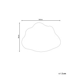 Dywan dziecięcy kształt chmury 90 x 120 cm różowy CUMULUS