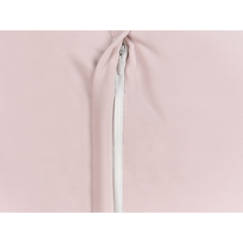 Poduszka dekoracyjna EUSTOMA Welur 60 x 60 cm Różowy Jednolity