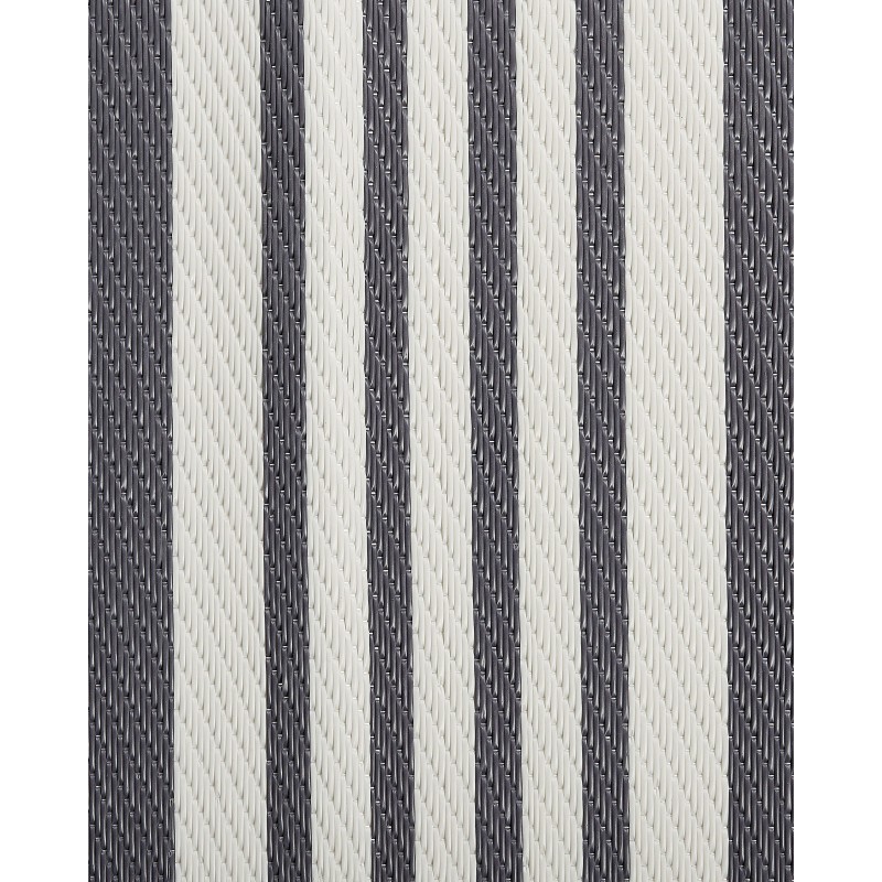 Dywan zewnętrzny 120 x 180 cm czarny z jasnoszarym DELHI