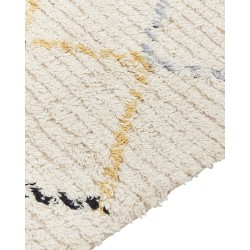 Dywan bawełniany 140 x 200 cm beżowy TEZPUR