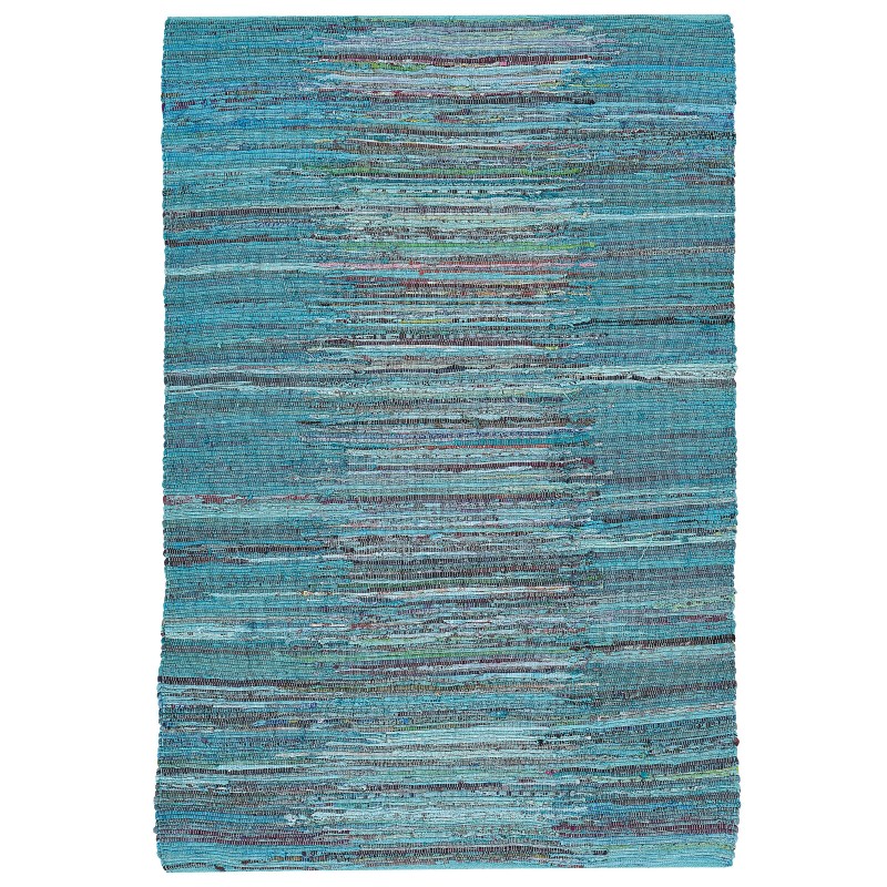 Dywan bawełniany 140 x 200 cm niebieski MERSIN