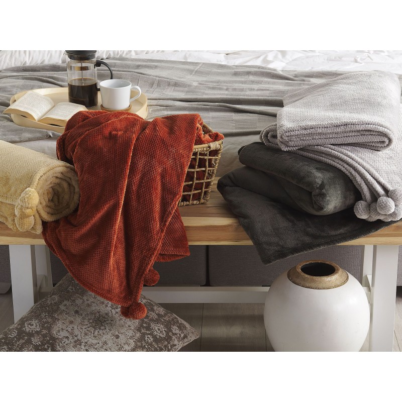 Koc SAITLER 200 x 220 cm Jasnoszary