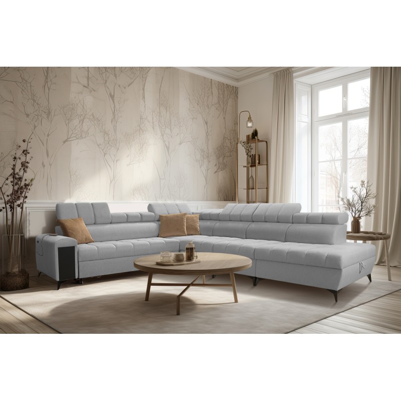 Ecksofa Venna XII mit Schlaffunktion und USB-Anschluss - Eleganz und Funktionalität in einem!